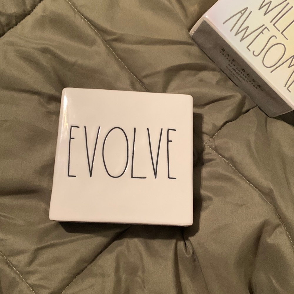 Two sided Rae Dunn inspirational block